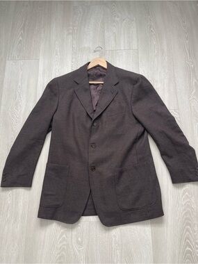 Canali Brown 3-Button Wool Blazer Sport Coat Made in Italy Men’s Large 52